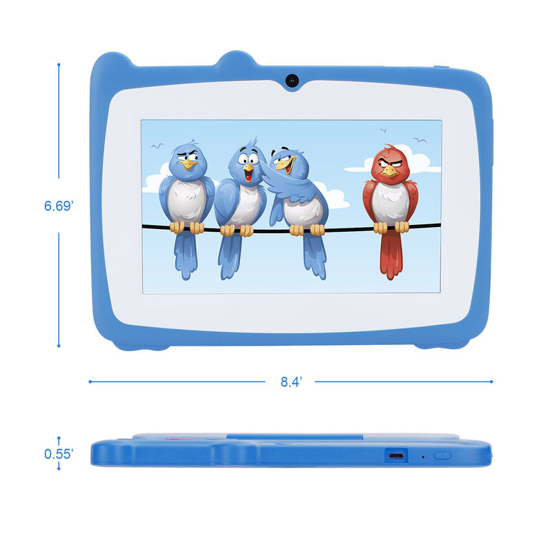 C idea Studio Tablet Kidspad 7 pollici con custodia per bambini 4GB + 64GB Quad Core 600 X 1024 IPS CM80 Blu