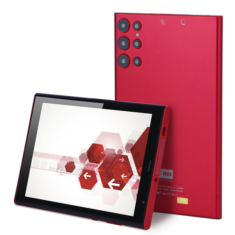 C idea Wi-Fi Tablet PC da 8 pollici con batteria da 8000 mAh 512 GB di memoria Dual 5MP+8MP Camera CM822 (Rosso)