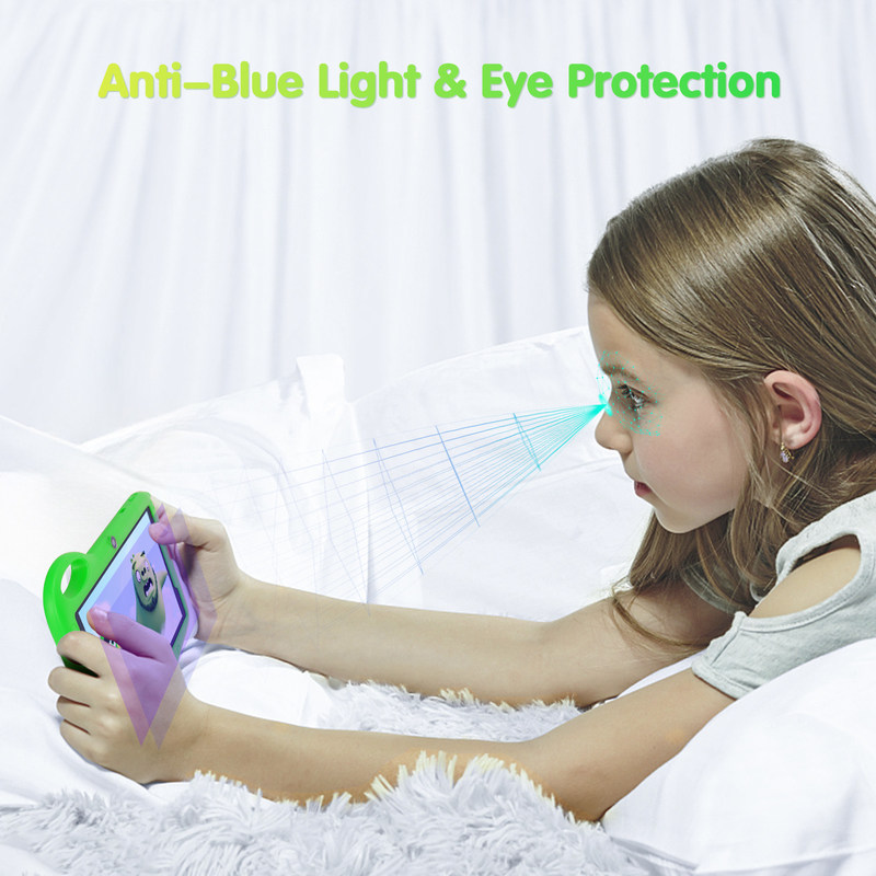 C idea Kids Student Study Tablet 7 pollici Cute Long Battery Life 32GB Storage 2MP + 5MP Due fotocamere CM90 Verde