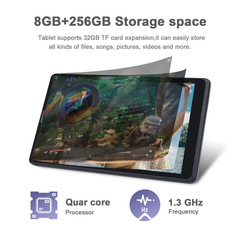 C idea Adulti Nero Android 8 pollici Tablet PC CM835 MTK Chip 256GB Grande spazio di archiviazione Supporta GPS