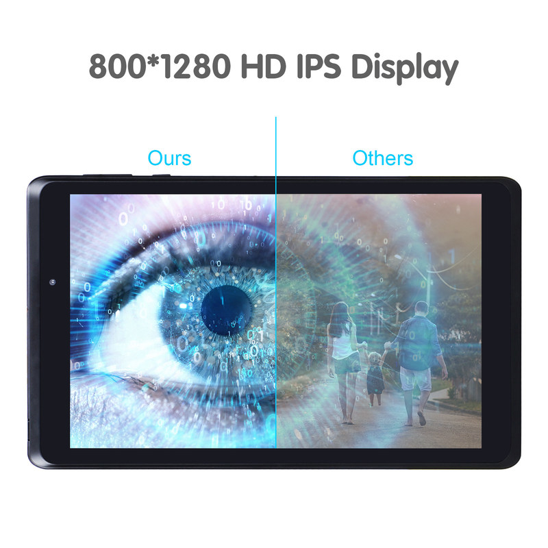 C idea Tablet portatile da 8 pollici Android 13 con schermo a luce blu WiFi 32GB+64GB HD ampliato IPS CM825