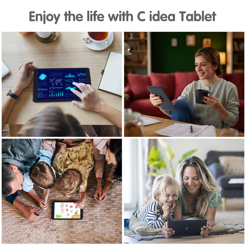 C idea Tablet portatile da 8 pollici Android 13 con schermo a luce blu WiFi 32GB+64GB HD ampliato IPS CM825
