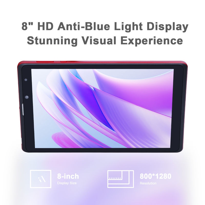 C idea Android 8 Inch Tablet PC 256GB Grande capacità di archiviazione 5MP + 8MP Fotocamere 8000mAh durata della batteria lettura CM835 Rosso