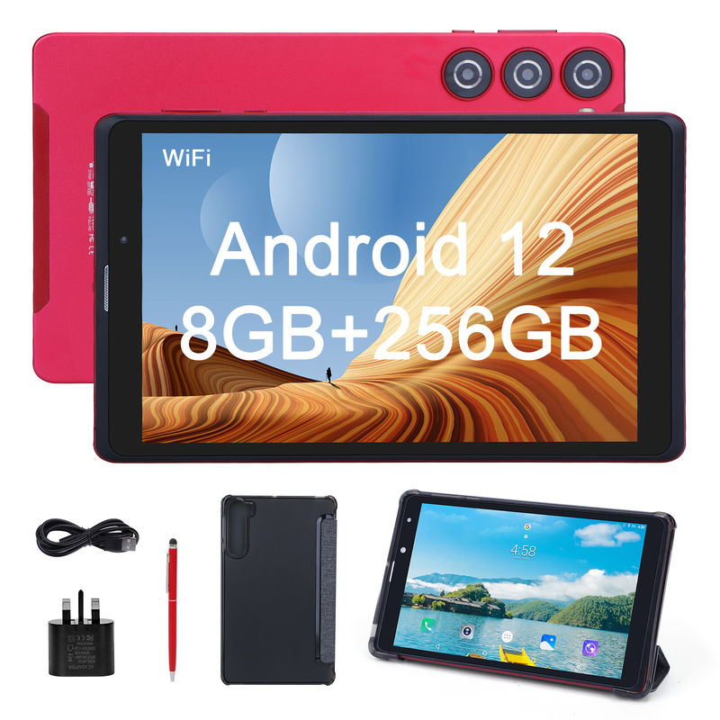 C idea Android 8 Inch Tablet PC 256GB Grande capacità di archiviazione 5MP + 8MP Fotocamere 8000mAh durata della batteria lettura CM835 Rosso