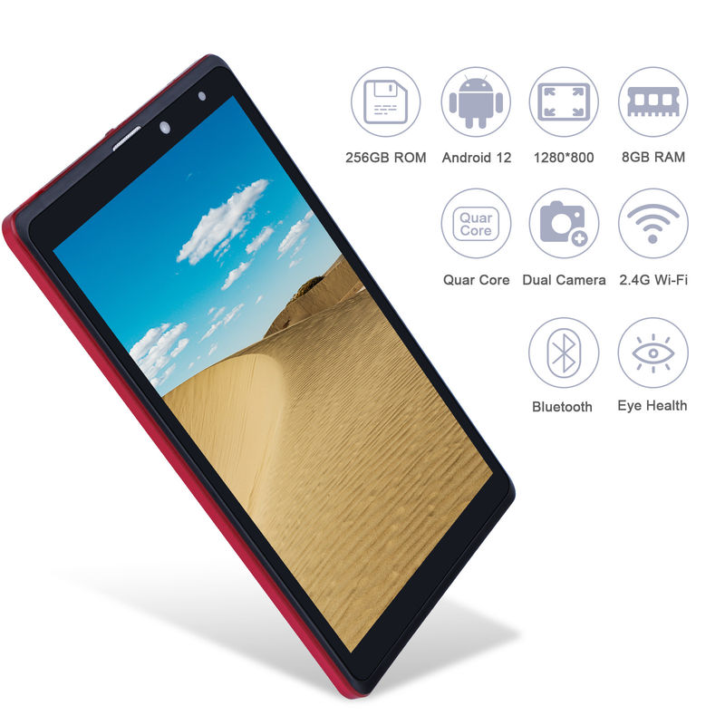 C idea Android 8 Inch Tablet PC 256GB Grande capacità di archiviazione 5MP + 8MP Fotocamere 8000mAh durata della batteria lettura CM835 Rosso