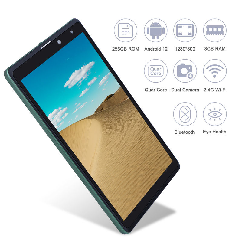C idea Sim Supporto Green Tablet PC 8GB RAM 256GB ROM 800x1280 IPS HD Display Tablet Con Cassa CM835