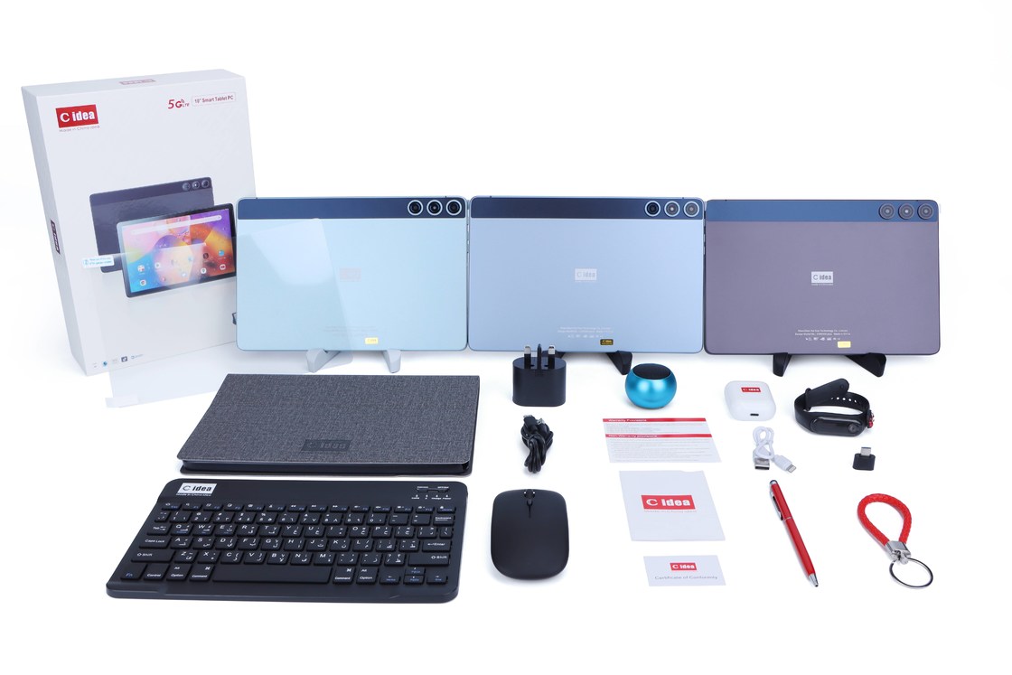 C Idea Supporto SIM 8GB RAM 512 ROM Tablet didattico per studenti con tastiera e 2 CM8500