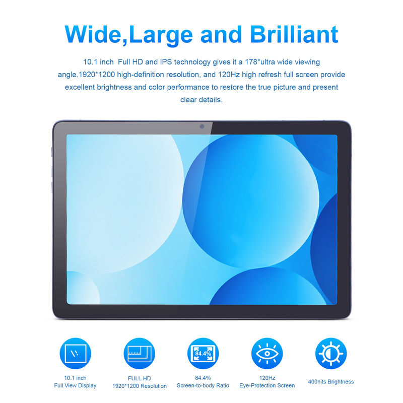 C Idea Tablet Android con doppia fotocamera 6000mAh Google certificato 10.1 pollici Tablet P1200