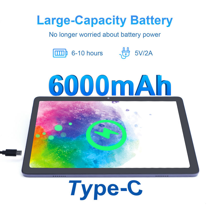C Idea Tablet Android con doppia fotocamera 6000mAh Google certificato 10.1 pollici Tablet P1200