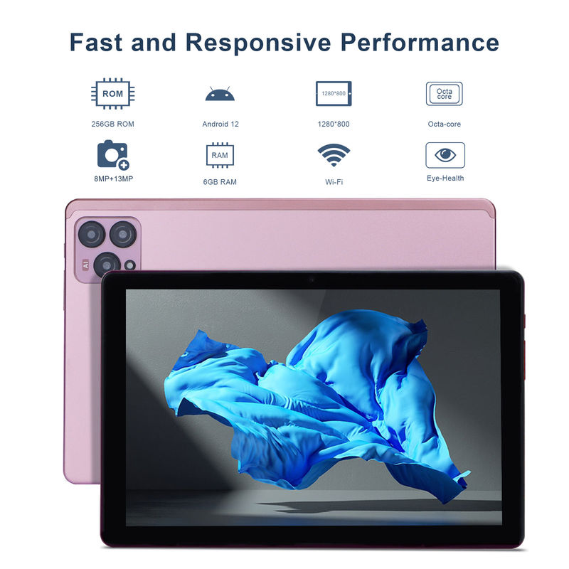 C idea 10 pollici Android 12 Tablet 8GB RAM 256GB ROM Modello CM8000PLUS Rosa
