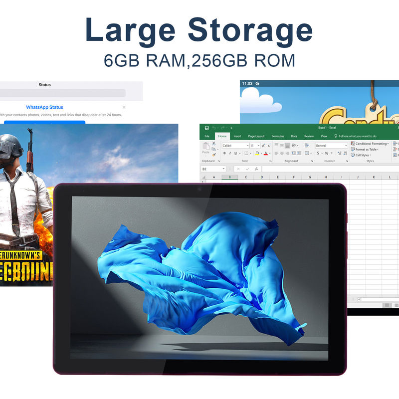 C idea 10 pollici Android 12 Tablet 8GB RAM 256GB ROM Modello CM8000PLUS Rosso
