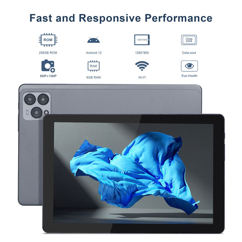 C idea 10 pollici Android 12 Tablet 8GB RAM 256GB ROM Modello CM8000PLUS Grigio