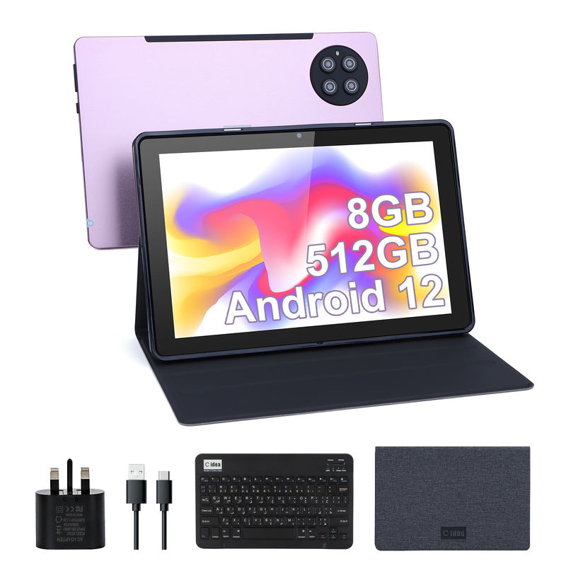 C idea 9.7 pollici Android 12 Tablet 8GB RAM 512GB ROM Modello CM7800 Rosa