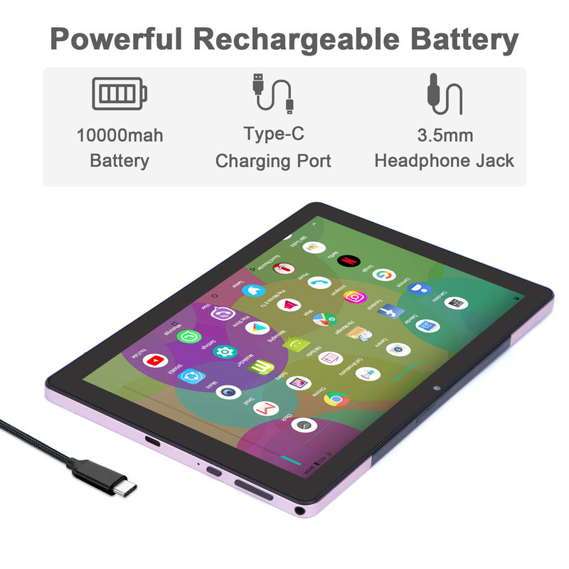 C idea 9.7 pollici Android 12 Tablet 8GB RAM 512GB ROM Modello CM7800 Rosa