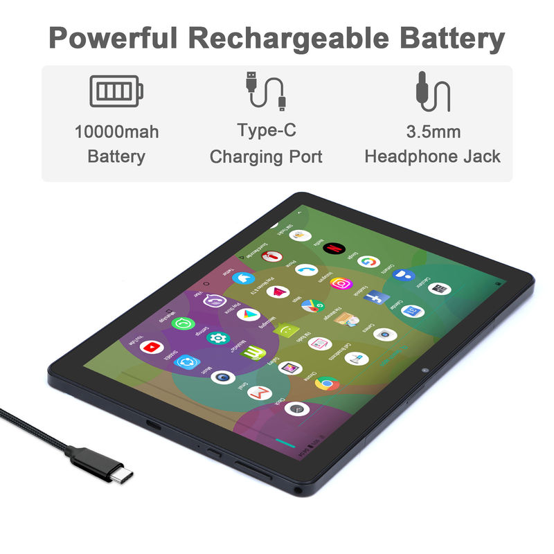 C idea 9,7 pollici Android 12 Tablet 8GB RAM 512GB ROM Modello CM7800 Nero
