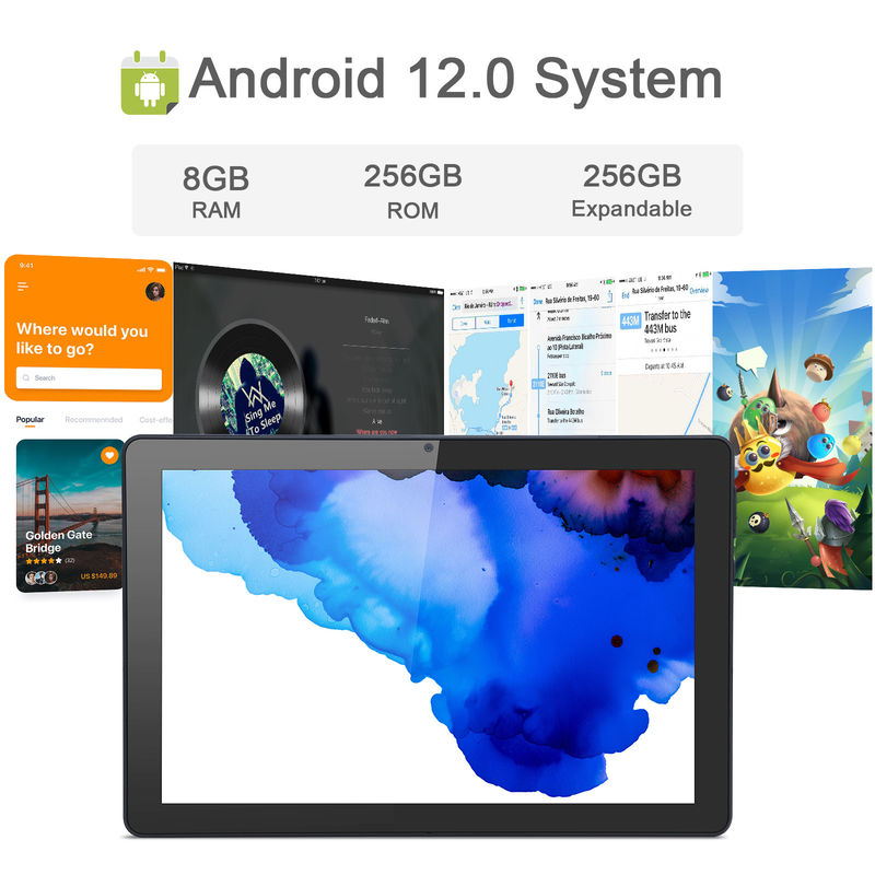 C idea 9,7 pollici Android 12 Tablet 8GB RAM 512GB ROM Modello CM7800 Nero