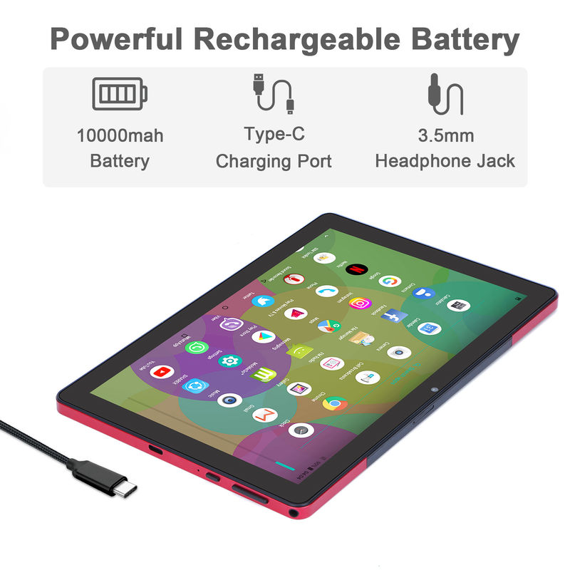 C idea 9,7 pollici Android 12 Tablet 8GB RAM 512GB ROM Modello CM7800 Rosso