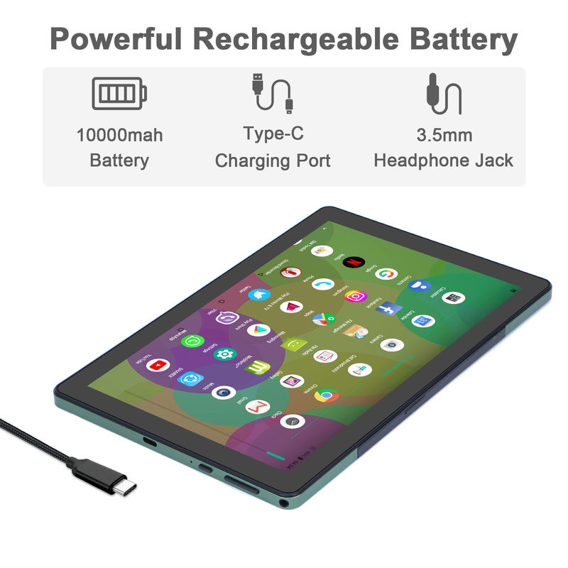 C idea 9,7 pollici Android 12 Tablet 8GB RAM 512GB ROM Modello CM7800 Verde