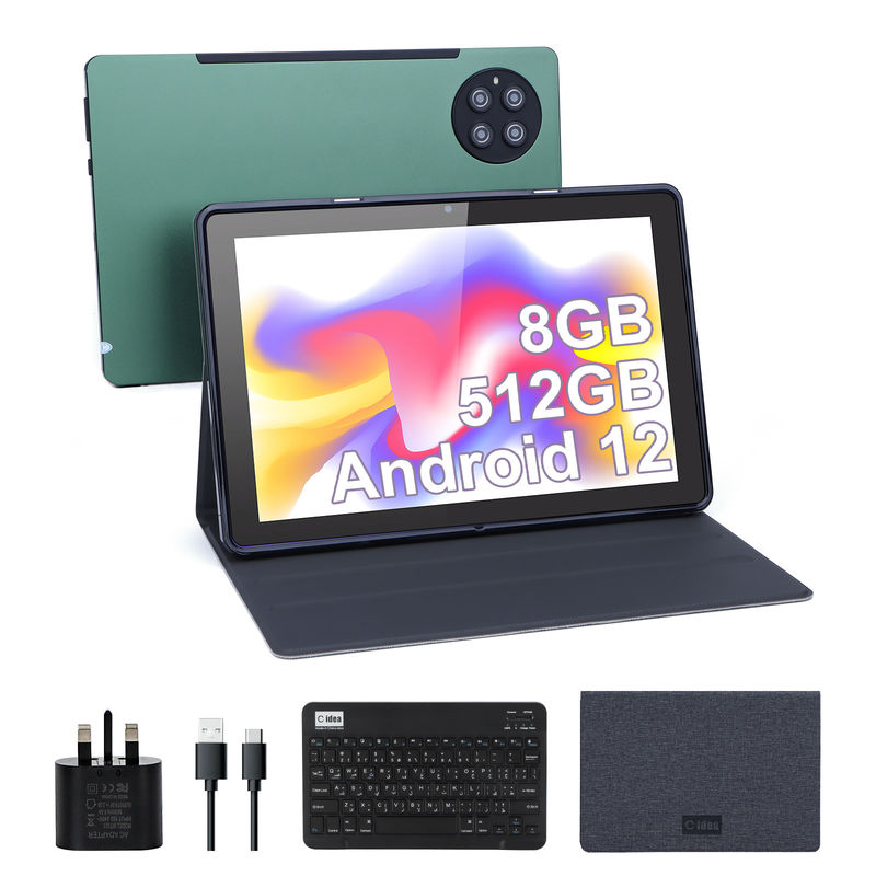C idea 9,7 pollici Android 12 Tablet 8GB RAM 512GB ROM Modello CM7800 Verde