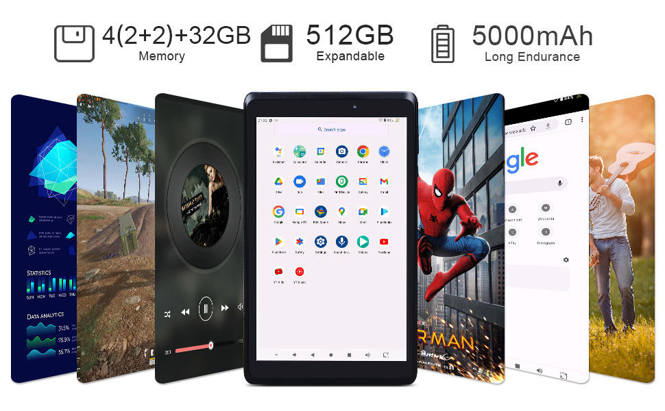 C idea Youth 8 Inch Tablet Android 13 con Blue Light Screen, WiFi, 32GB + 64GB, 800*1280 IPS incell CM826
