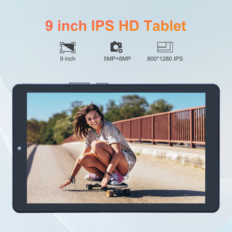 C idea 9 pollici Android 12 Tablet 8GB RAM 512GB ROM 5MP + 8MP Dual Camera WIFI Tablet con SIM CM915 (Grigia)