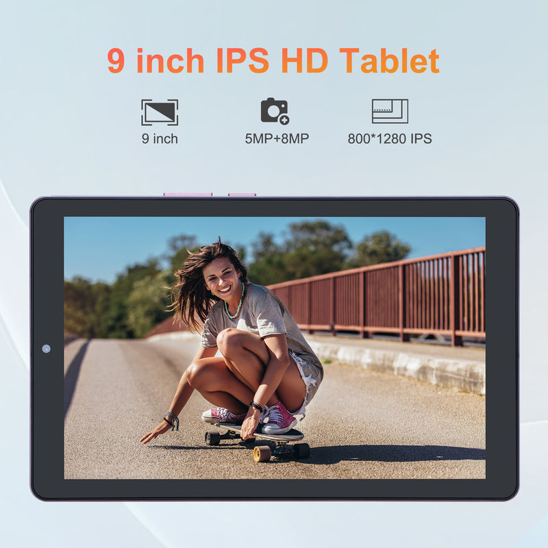 C idea 9 pollici Android 12 Tablet 8GB RAM 512GB ROM 5MP + 8MP Dual Camera WIFI Tablet con SIM CM915 (Pink)