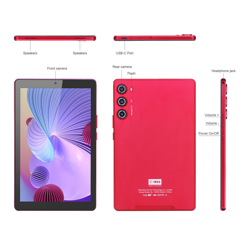 C idea 9 Inch Tablet PC WIFI 2.4G/5G 800x1280 IPS Screen Android Tablet Phone Call Support con doppia fotocamera