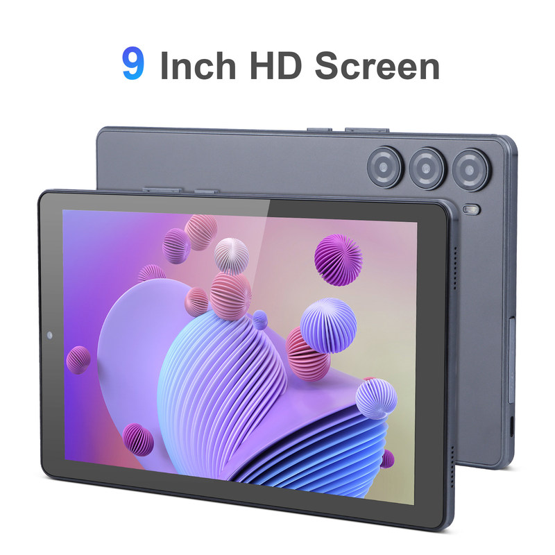 C idea 9 Inch Tablet PC WIFI 2.4G/5G 800x1280 IPS Screen Tablet Android Telefonate di supporto con doppia fotocamera ((Grigia)