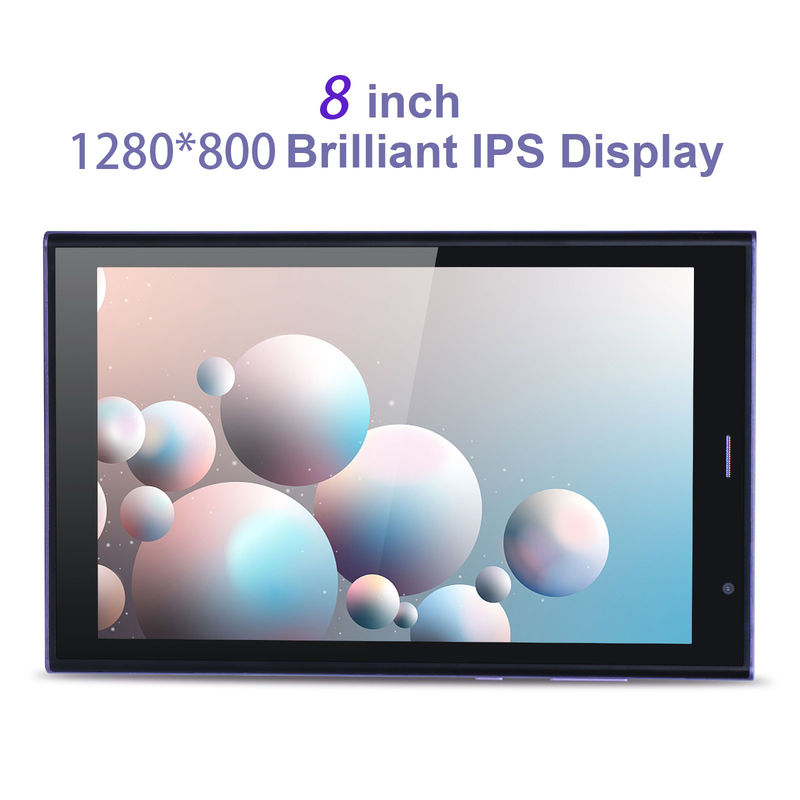 C idea 8 pollici Android Tablet PC 8GB RAM 512GB ROM Quad Core 800*1280 HD Tablet con WIFI/SIM Card CM822 (Purple)
