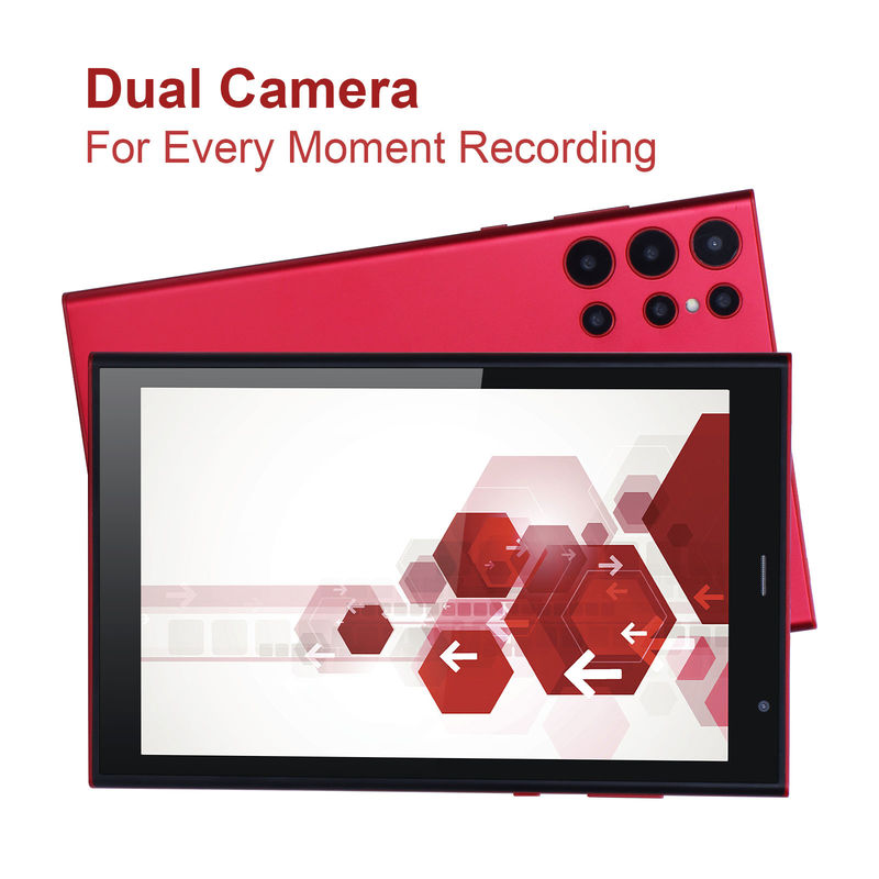 C idea 8 pollici Android Tablet PC 8GB RAM 512GB ROM Quad Core 800*1280 HD Tablet con WIFI/SIM Card CM822 (rosso)