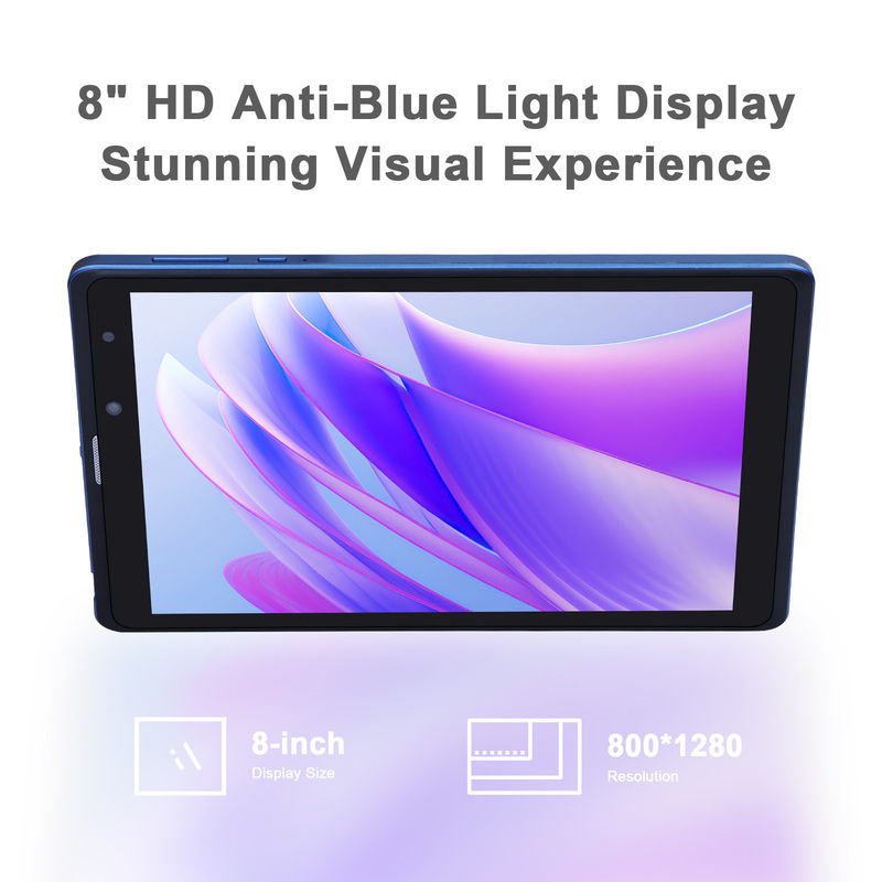 C idea 8 pollici Android Tablet Pc Produttore con Android 12 Quad Core 8GB+512GB Storage IPS HD Display CM835 (blu)