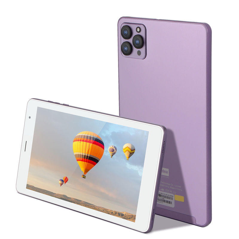 C idea 6 GB di RAM 8in Android Tablet PC 512 GB Android 12 Tablet 1.3GHz IPS HD Display Quad Core Processor CM813-Purple