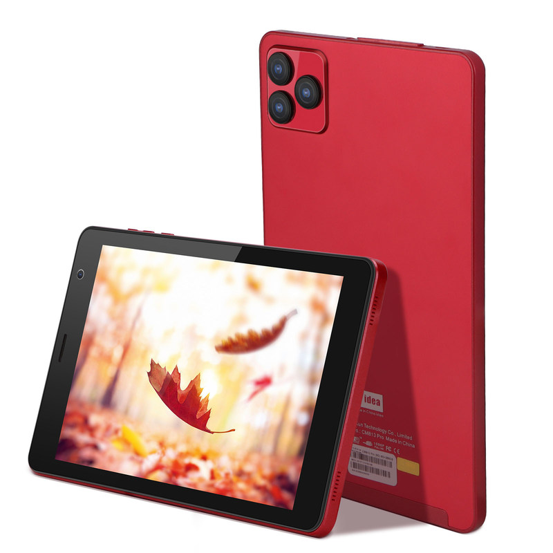 C idea 8 pollici Android 12 Tablet 6GB RAM 512GB ROM 8000mAh Batteria 5+8MP Fotocamera CM813 PRO-rosso