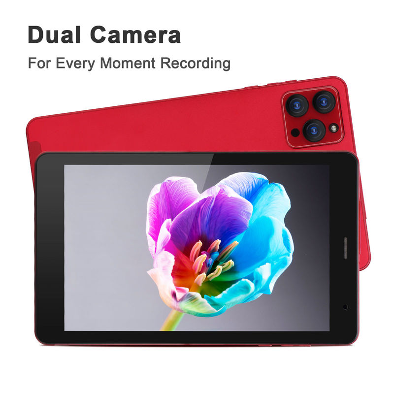 C idea Android 8 Inch Tablet PC Android 12 Tablet 512GB Storage Tablets PC Quad Core Processor CM813 rosso