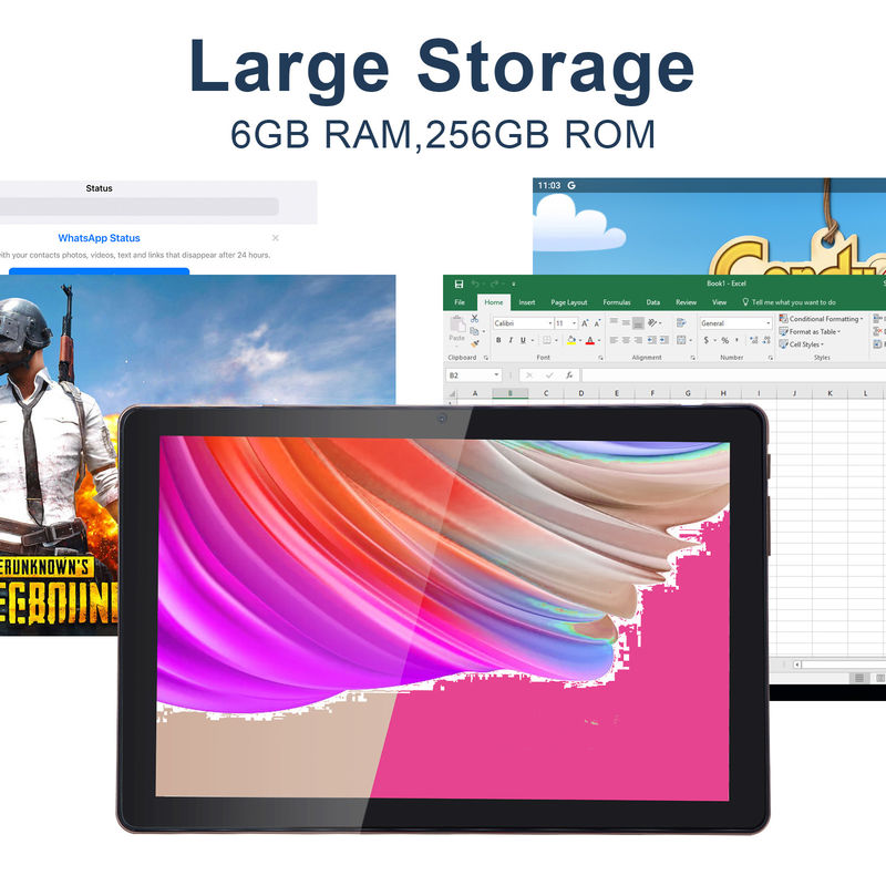 C Idea Tablet PC da 10 pollici Android 12 Tablet 6GB RAM 256GB ROM 6000mAh Batteria IPS HD Touch Screen CM7000PLUS