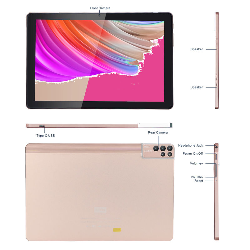 C Idea Tablet PC da 10 pollici Android 12 Tablet 6GB RAM 256GB ROM 6000mAh Batteria IPS HD Touch Screen CM7000PLUS