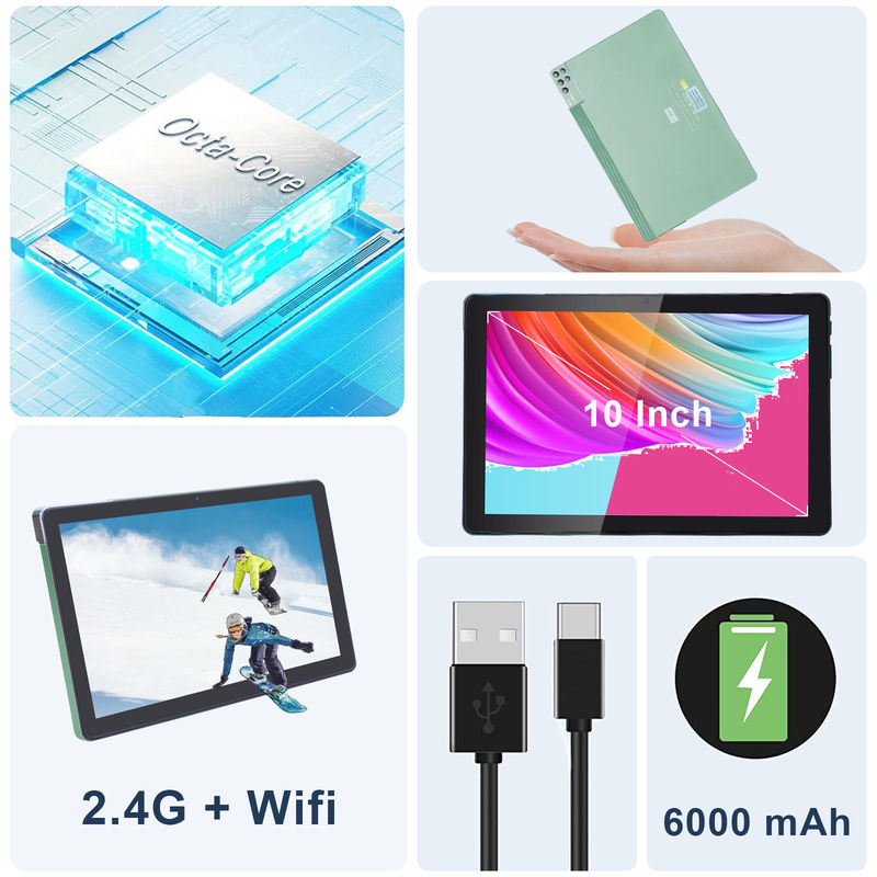 C idea 6+256GB 800x1280 IPS Tablet PC da 10 pollici con custodia Quad Core Dual 5MP+8MP Fotocamera HD IPS Display CM7000