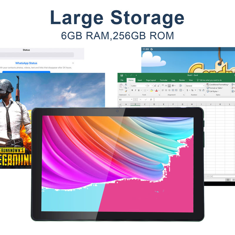 C idea 6+256GB 800x1280 IPS Tablet PC da 10 pollici con custodia Quad Core Dual 5MP+8MP Fotocamera HD IPS Display CM7000