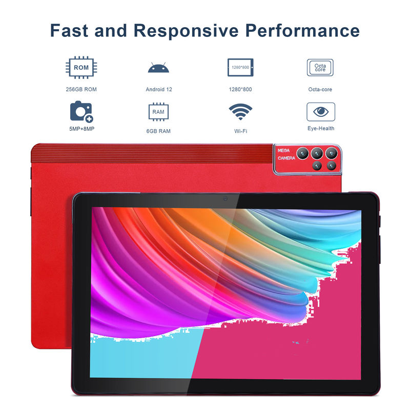 C Idea Tablet PC da 10 pollici Android 12 Tablet 6GB RAM 256GB ROM 6000mAh Batteria IPS HD Touch Screen CM7000PLUS