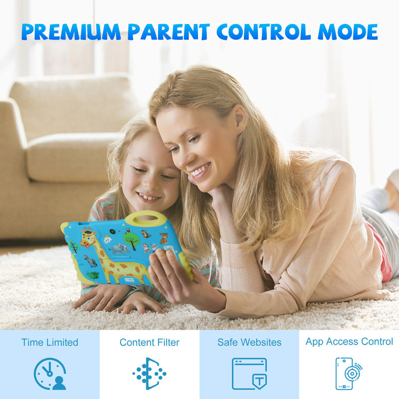 C Idea Tablet Android da 7 pollici per i bambini dai 3 ai 7 anni Espandi tablet da 512 GB Kidspad con custodia CM92