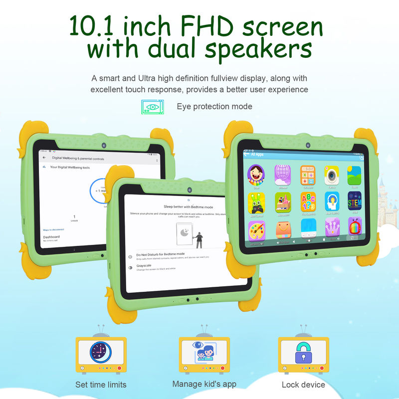 C idea 10,1 pollici Tablet PC per bambini con custodia Protezione occhi ips schermo HD Preinstallazione IWAWA P1150
