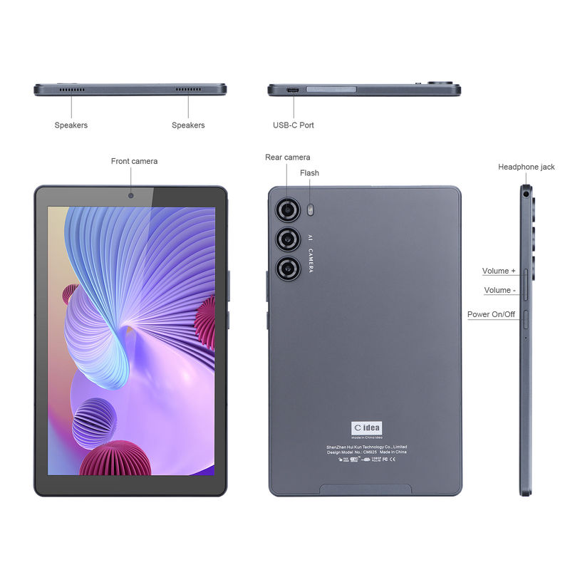 C idea 9 pollici Android 12 Tablet 8GB RAM 256GB ROM con supporto per chiamate telefoniche WIFI Tablet CM925