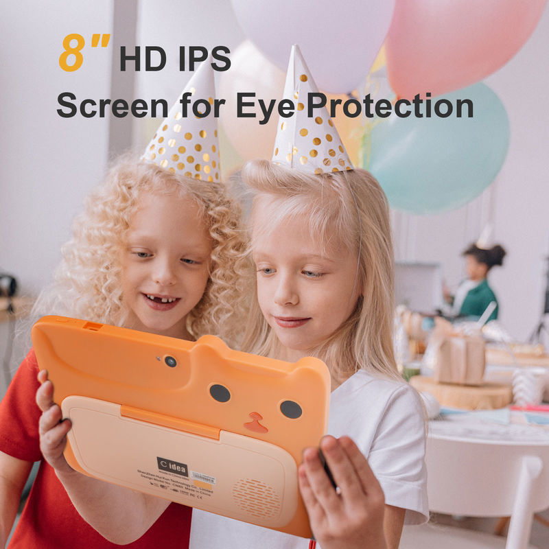 C idea Tablet da 7 pollici Kidspad con 4GB RAM + 64GB ROM HD IPS Protezione oculare per la sicurezza del bambino CM80 Orange