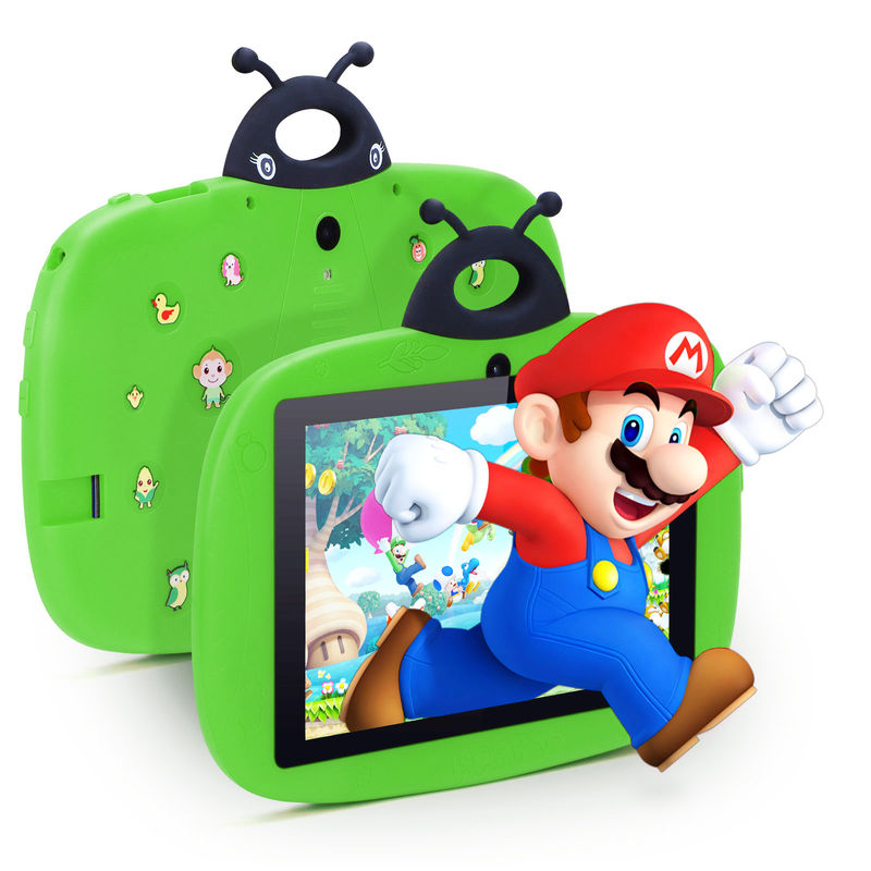 C idea Dual Camera Wifi 7 Inch Tablet PC Android Bambini Per Bambini Insegnamento 128GB con Case Kids App CM76 Verde
