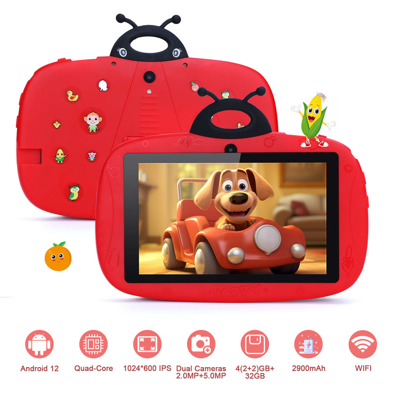 C ideaToddler Learning C idea Tablet WIFI da 7 pollici Android 12 32GB+32GB Storage espandibile CM77Red