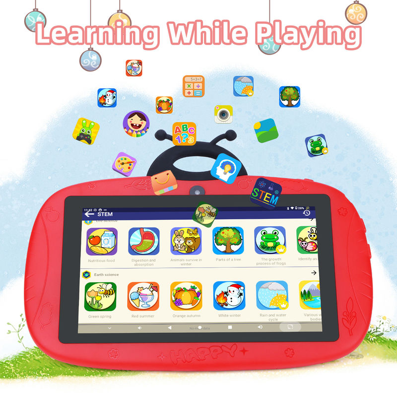 C ideaToddler Learning C idea Tablet WIFI da 7 pollici Android 12 32GB+32GB Storage espandibile CM77Red
