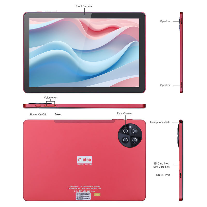 C Idea 10,1 pollici schermo IPS Smart Tablet PC per studenti con tastiera CM8800plus