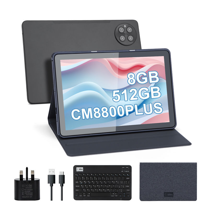C Idea 8GB RAM 512GB ROM WiFi Android Tablet PC Tablet Con supporto SIM CM8800plus