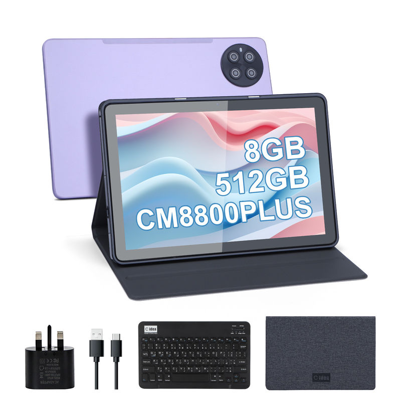 C idea 8GB RAM 512GB ROM Smart Tablet PC con tastiera e mouse CM8800plus