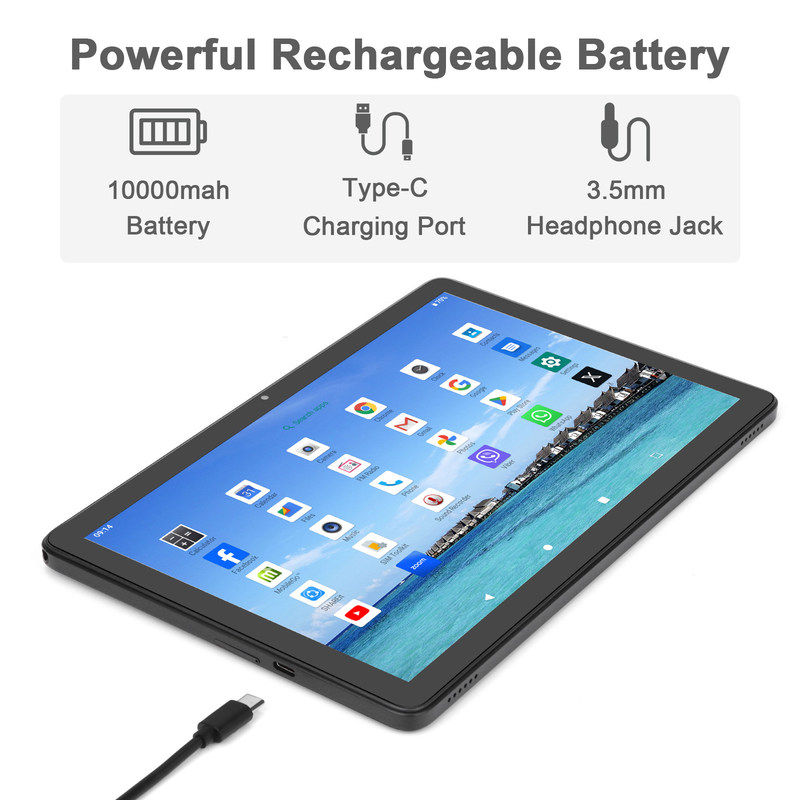 C Idea 512GB di archiviazione 5G Wi-Fi Trouch Screen 10.1 Inch Tablet Con SIM Per la scuola CM8800plus